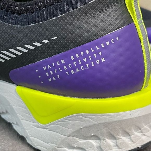 Nike Odyssey React 2 Shield BQ1672-002 Women's Black & Purple Running Shoe Sz 9M - Picture 12 of 16